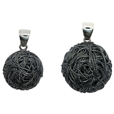 Tangly 925 Silver Oxidised Pendant By ILLARIY